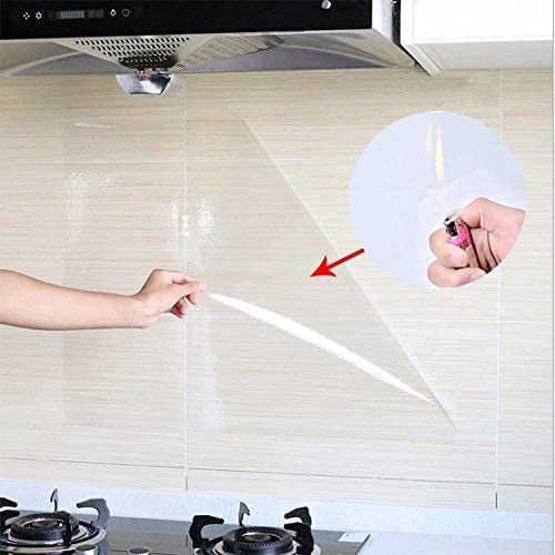 Transparent Foil Paper Sticker (60×200 cm) – Waterproof & Oil-Proof Adhesive Sheet for Kitchen & Home